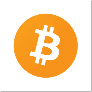 Bitcoin Crypto Currency Logo Posters and Art